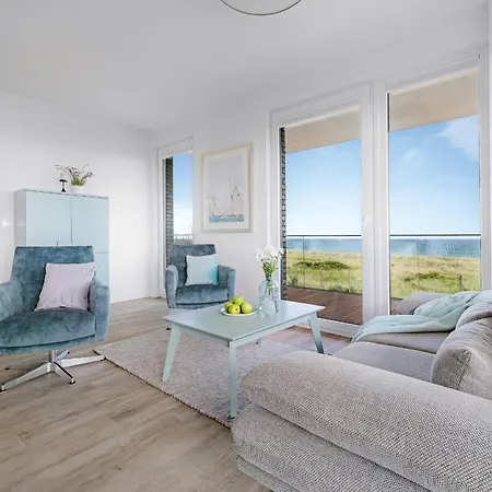 Beachloungefour- 1 Og, Meerblick, Balkon, Kamin, Sauna Апартаменты *