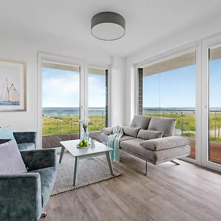 Beachloungefour- 1 Og, Meerblick, Balkon, Kamin, Sauna Апартаменты *